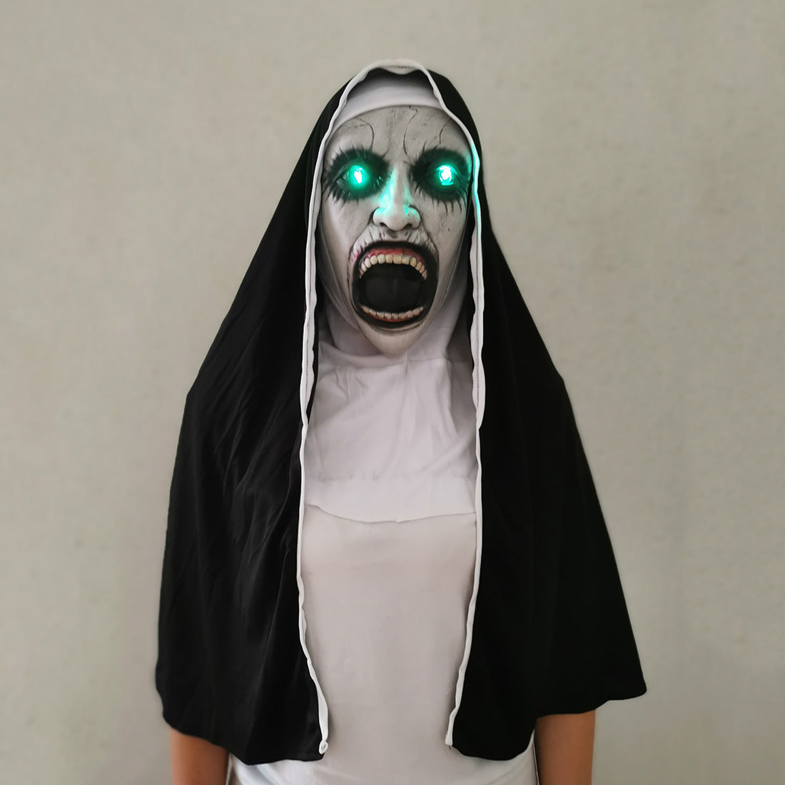 Nun Mask Halloween Ghost Horror Costume Played