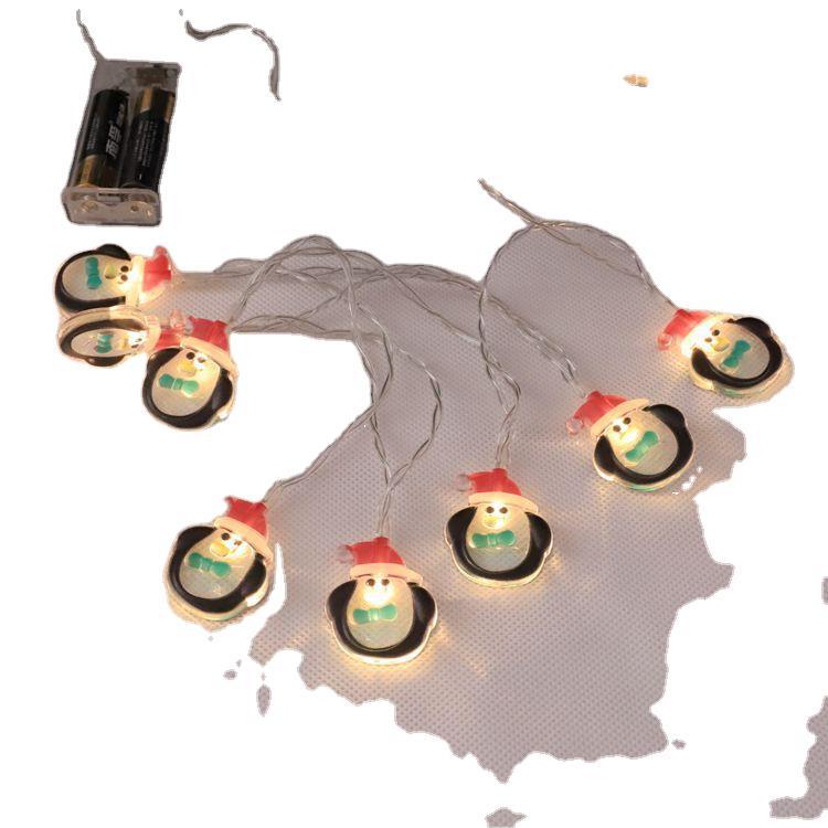 Room Christmas Battery LED Snowman Light String