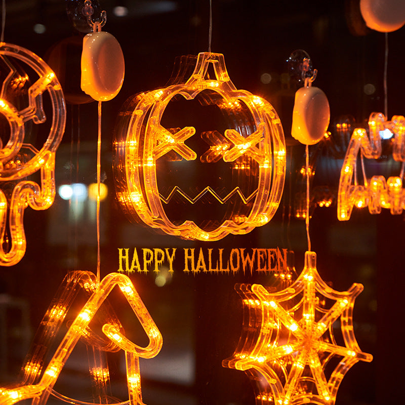 Halloween Party Window Hanging LED suction cup lamp Light