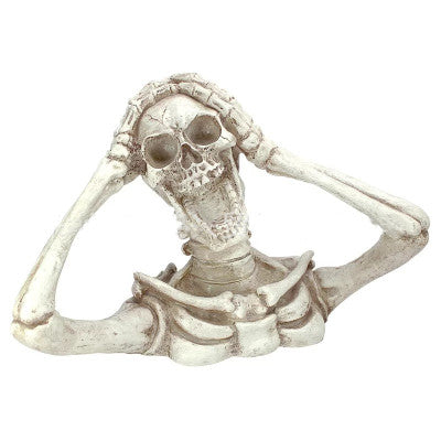 Screaming Skull Statue Garden Halloween Decoration