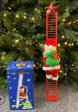 Santa Claus Climbing Ladder Electric Santa Claus Climbing Ladder