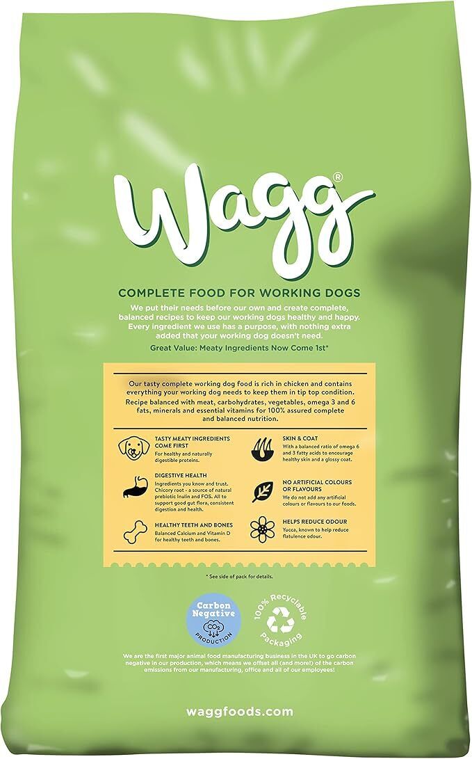 Wagg Active Goodness Complete Chicken & Veg Dry Dog Food 12Kg