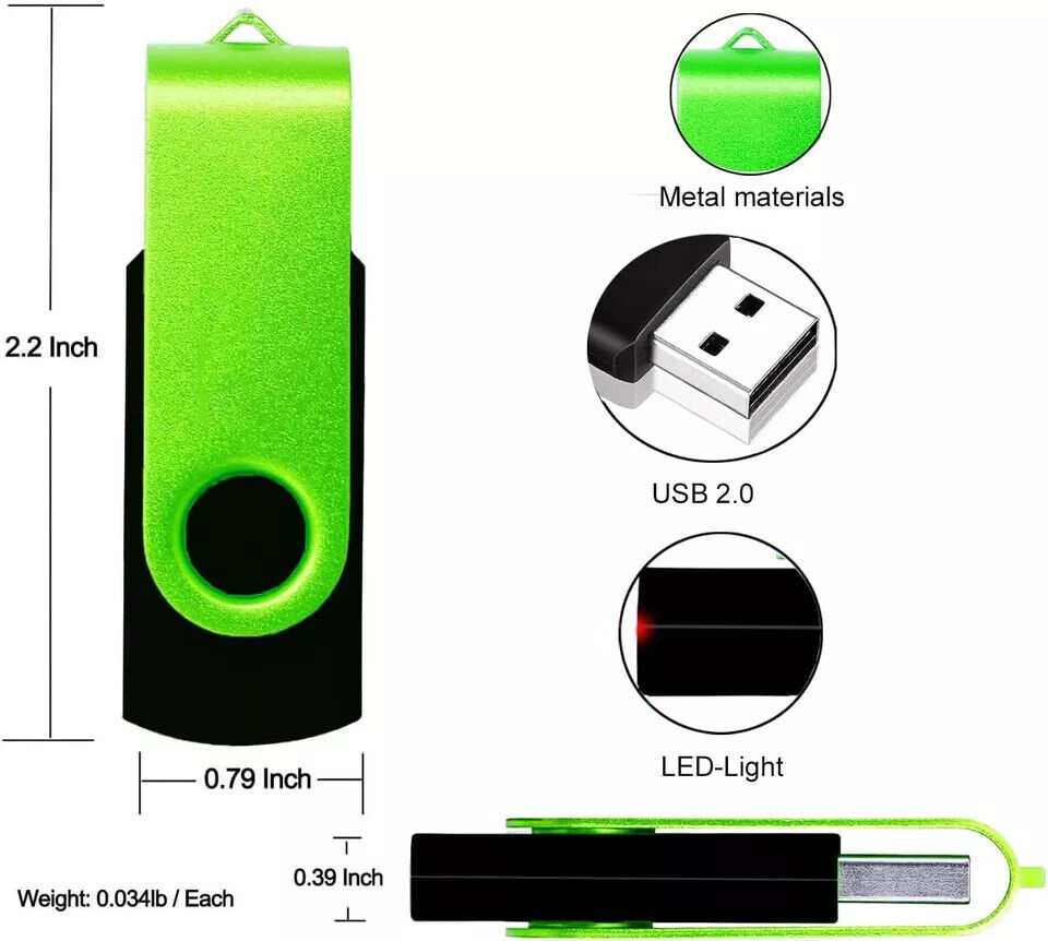 USB Memory Stick Flash Thumb Pen Drive USB 2.0 High Speed 8/16/32/64/128