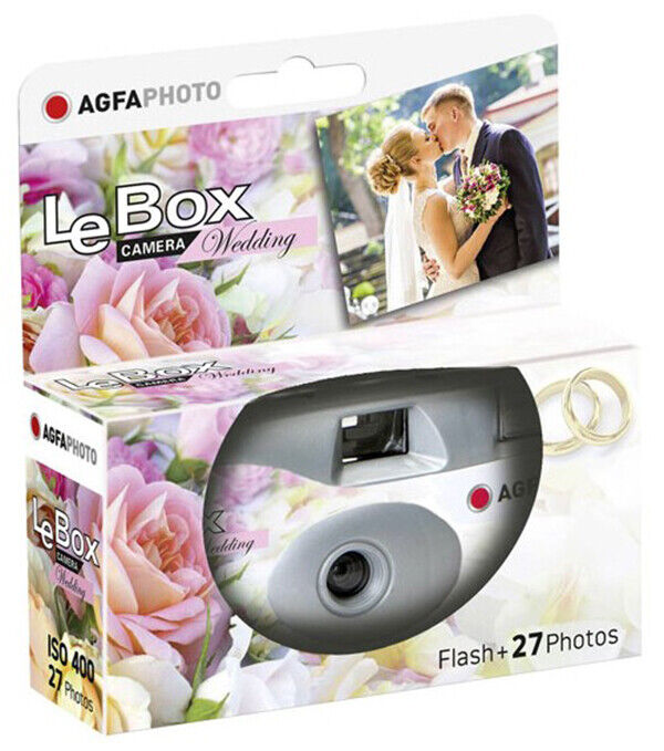 Agfa Lebox WEDDING Edition Disposable Camera + Flash