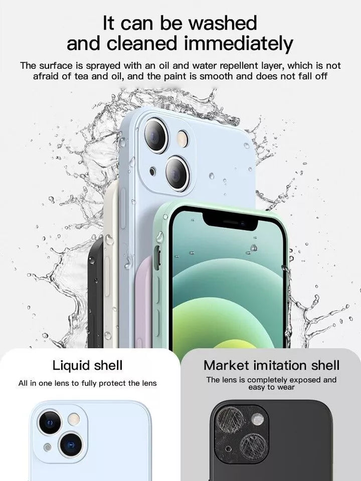 Case For iPhone 16 15 14 Pro Max Plus 13 11 12 Shockproof Cover Silicone