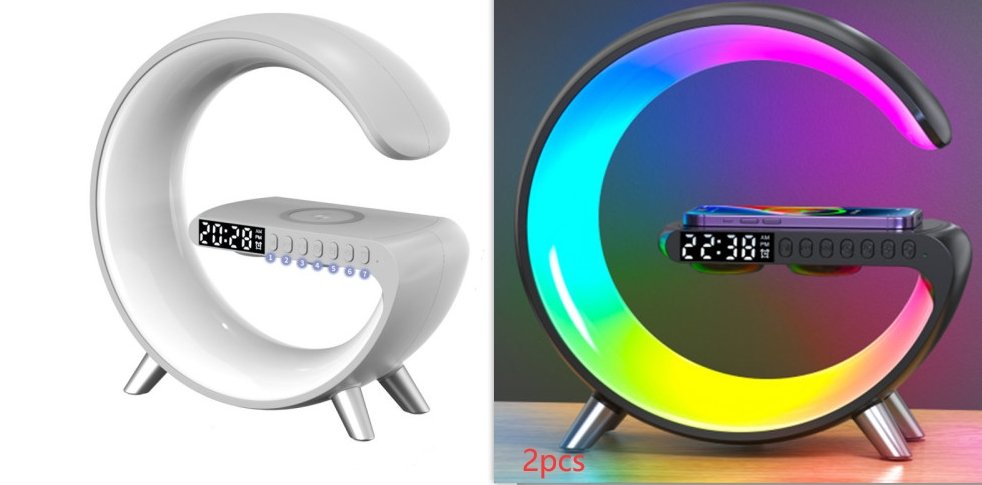 Multifunctional LED Lamp with Bluetooth Speakers Wireless Charger - Haraps.com