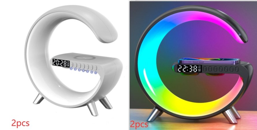 Multifunctional LED Lamp with Bluetooth Speakers Wireless Charger - Haraps.com