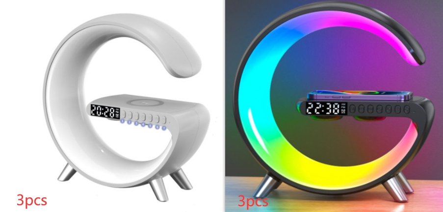 Multifunctional LED Lamp with Bluetooth Speakers Wireless Charger - Haraps.com