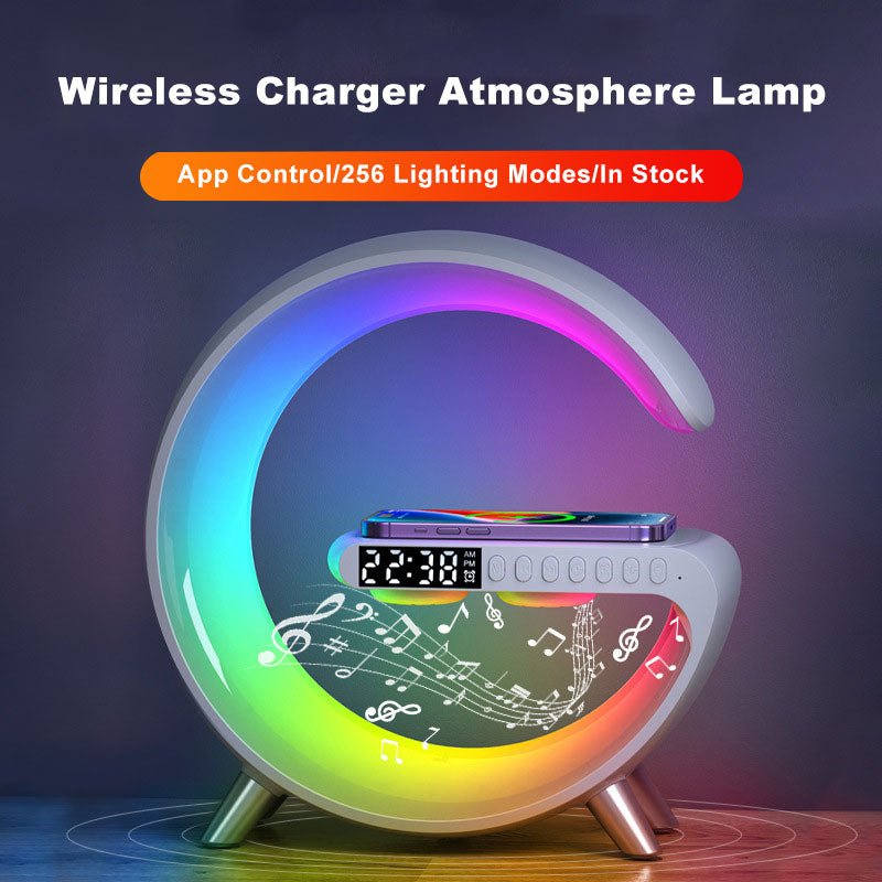 Multifunctional LED Lamp with Bluetooth Speakers Wireless Charger - Haraps.com