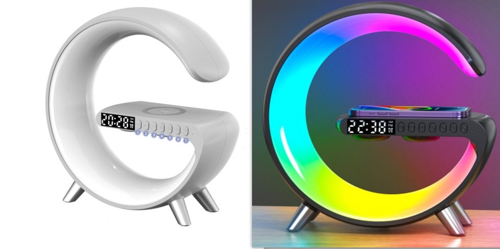 Multifunctional LED Lamp with Bluetooth Speakers Wireless Charger - Haraps.com